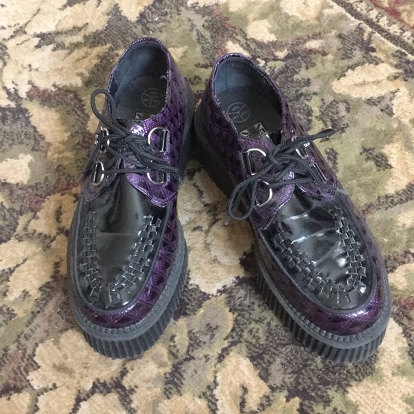 purple creepers shoes